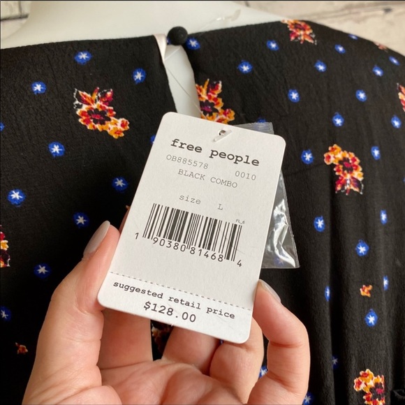 Free People Two Faces Print Mini Dress - Picture 5 of 6